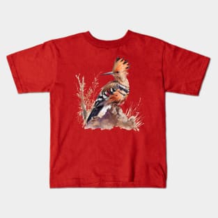 Hoopoe Bird On A Tree 5.0 Kids T-Shirt